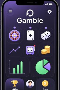 gambling app interface