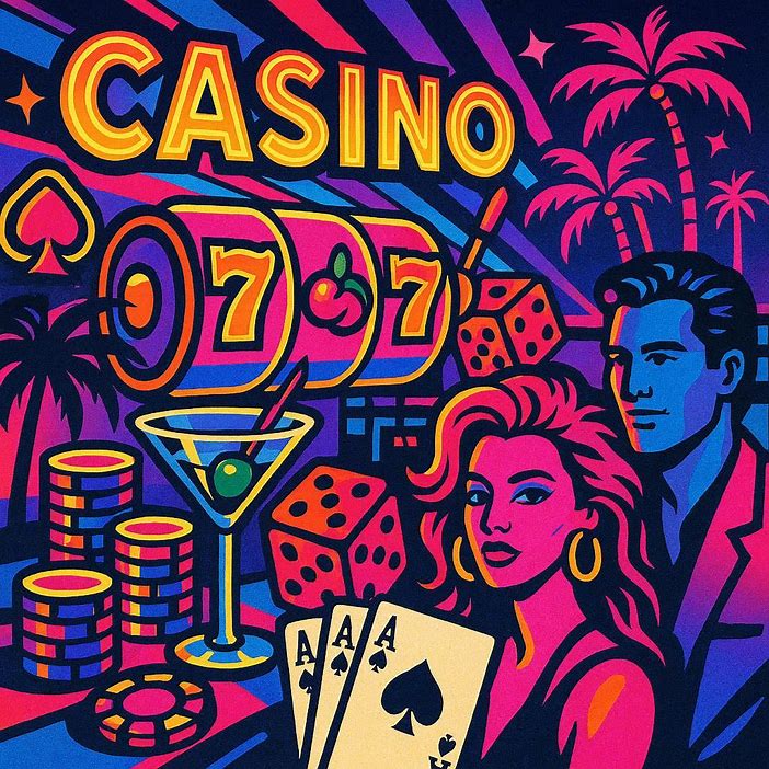 retro casino pop art
